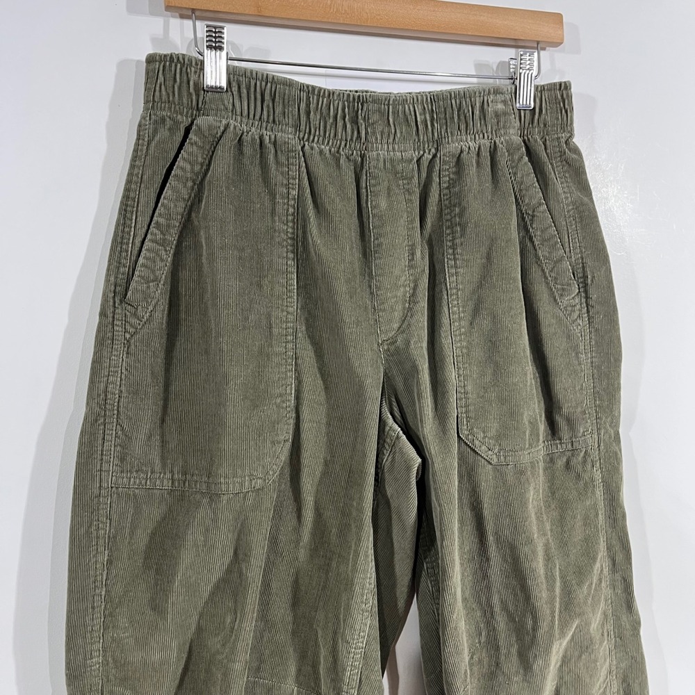 Old Navy 90s Granola Indie Corduroy Boho Patch Pocket Relaxed Pants Women Medium - Picture 2 of 9